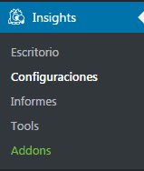 Insights configuraciones