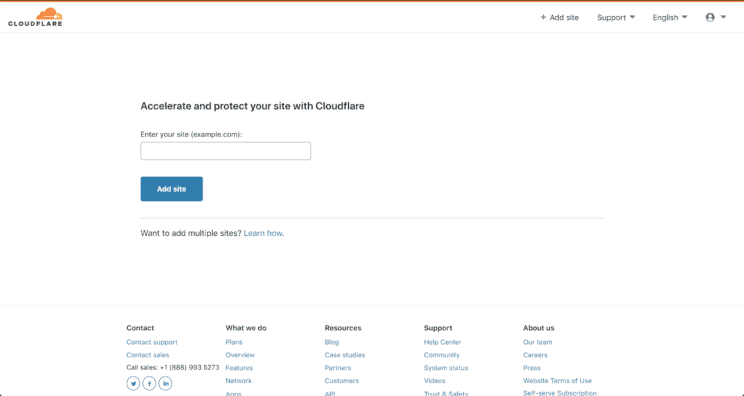 Cloudflare - agrega tu dominio